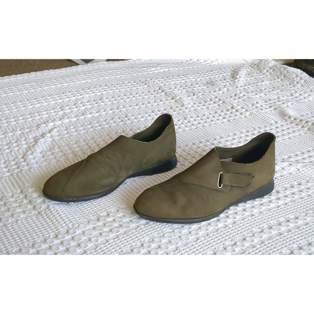 Arche Suede Leather Ankle Booties Sz 9 M US 40 EU Green